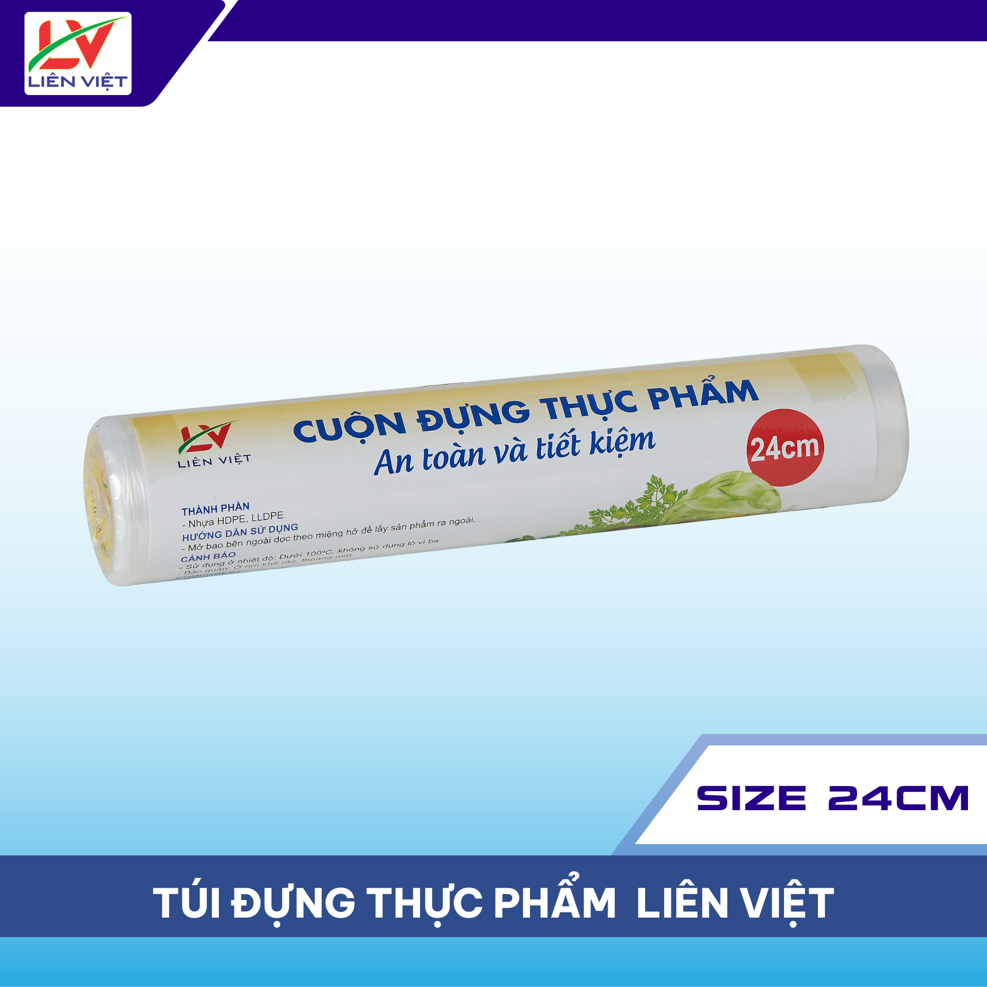 Túi Đựng Thực Phẩm Liên Việt Size 24cm